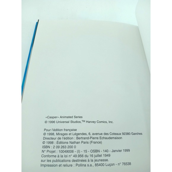 Casper concours d'horreur - Le Chien Fantome Livre Jeunesse Francais French book - Picture 6 of 6